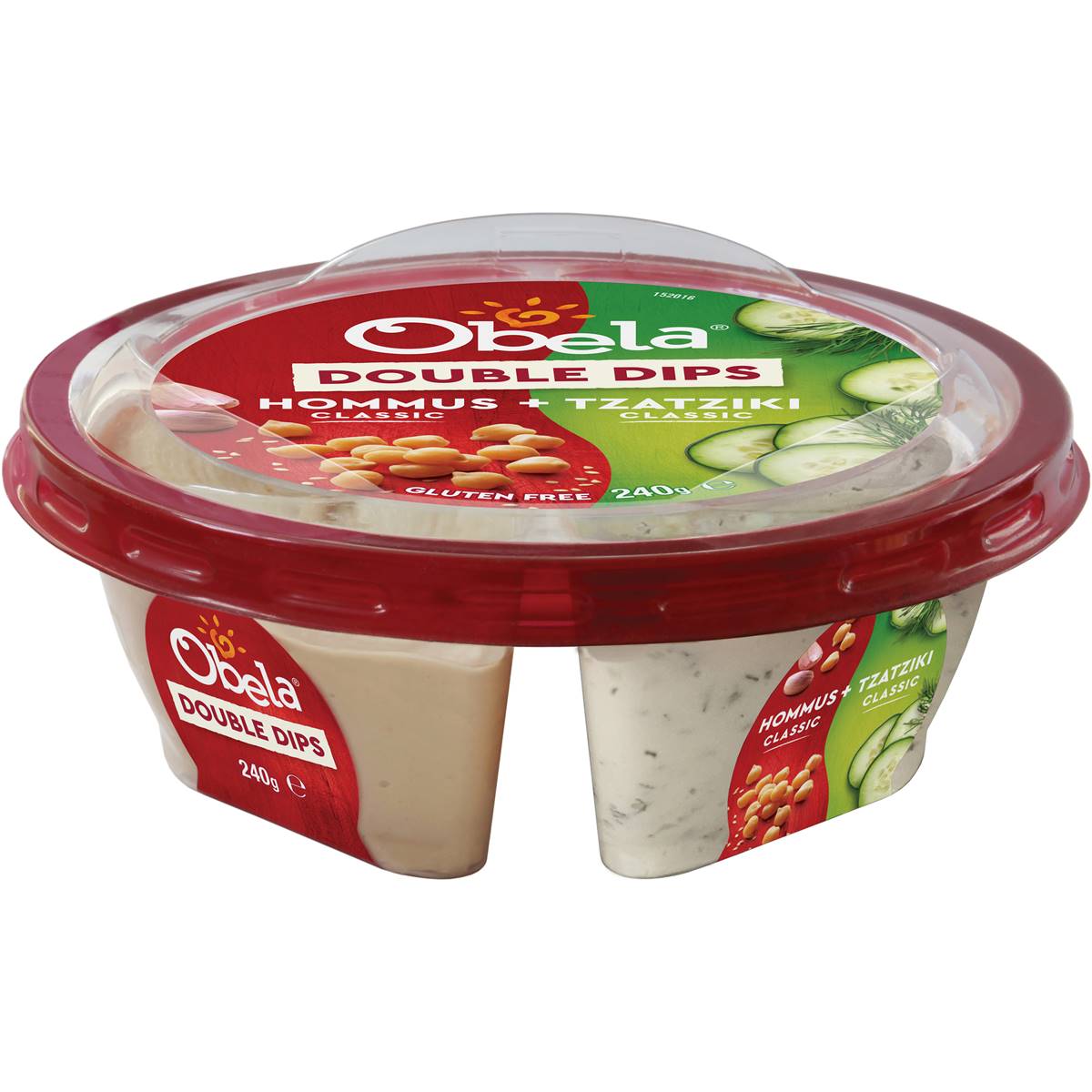 Calories in Obela Doubles Hommus & Tzatziki calcount