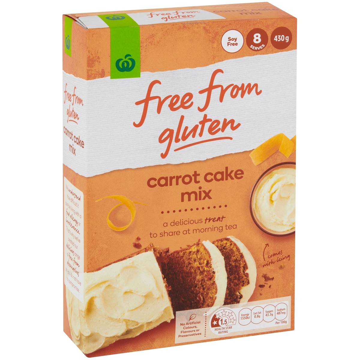 Woolworths Free From Gluten Carrot Cake Mix