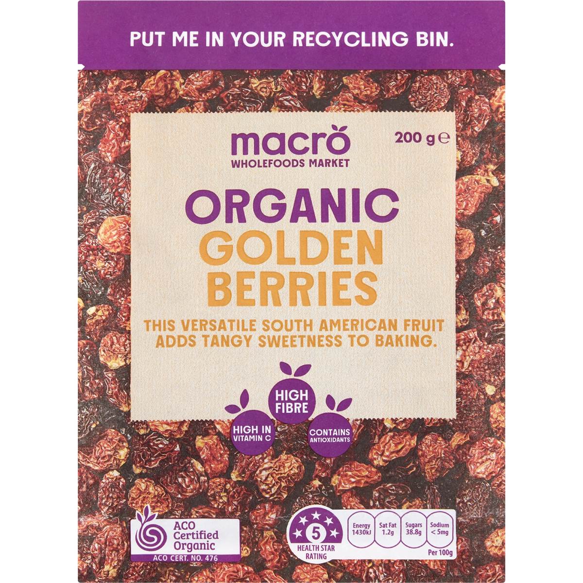 Calories in Macro Golden Berries calcount