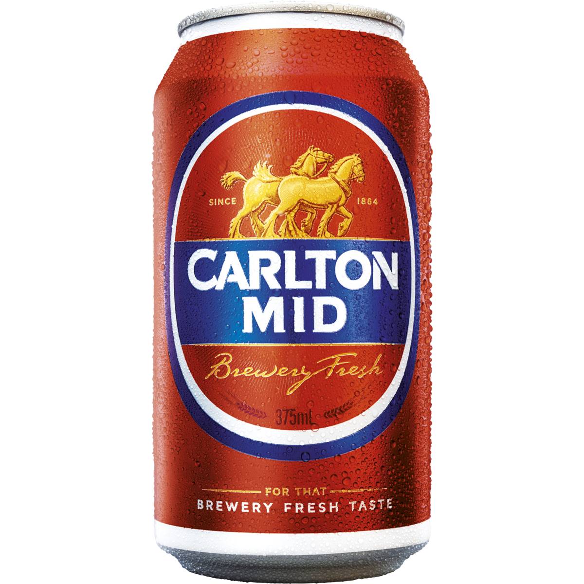 Calories in Carlton Mid Strength Lager Can