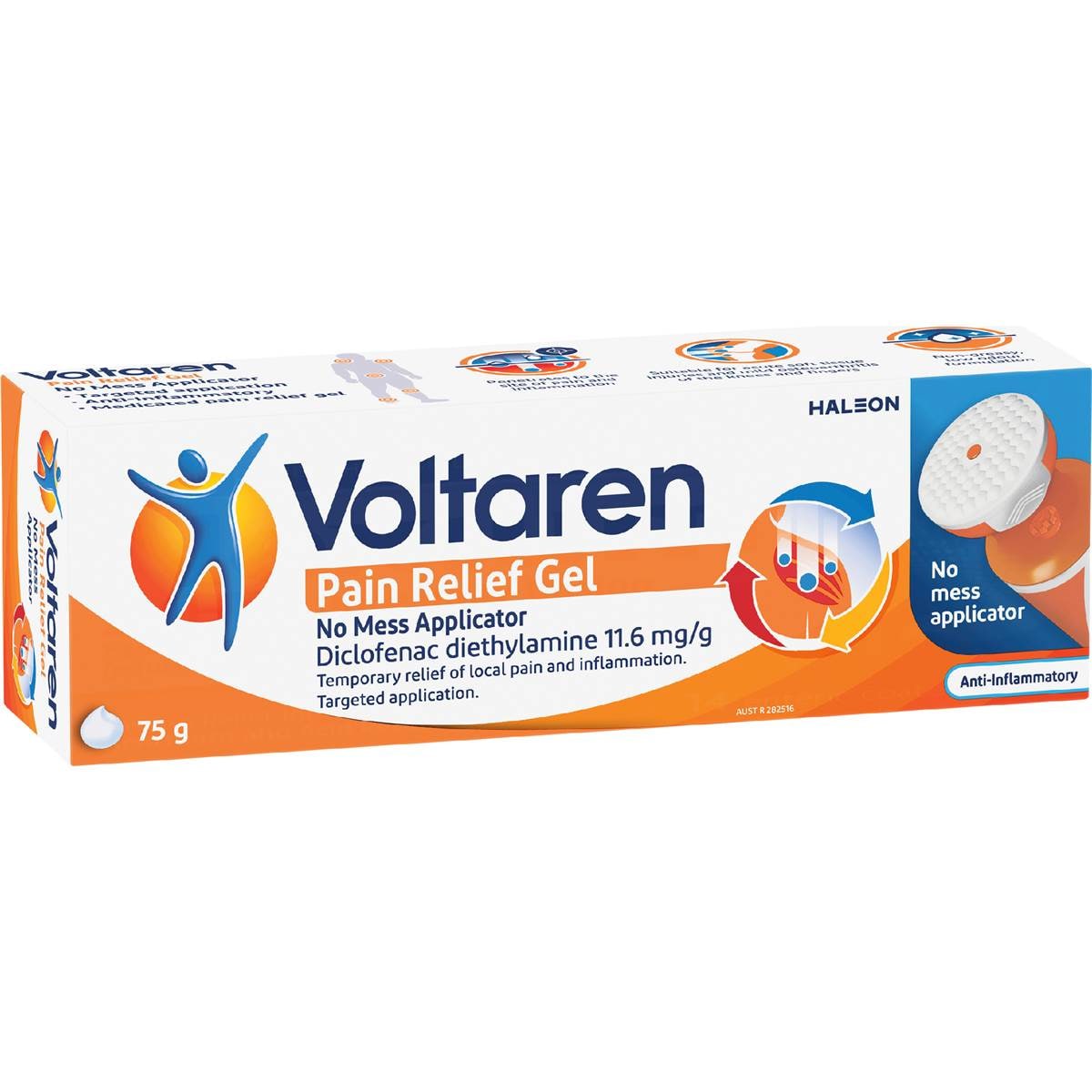 Voltaren Pain Relief Gel No Mess Applicator 75g