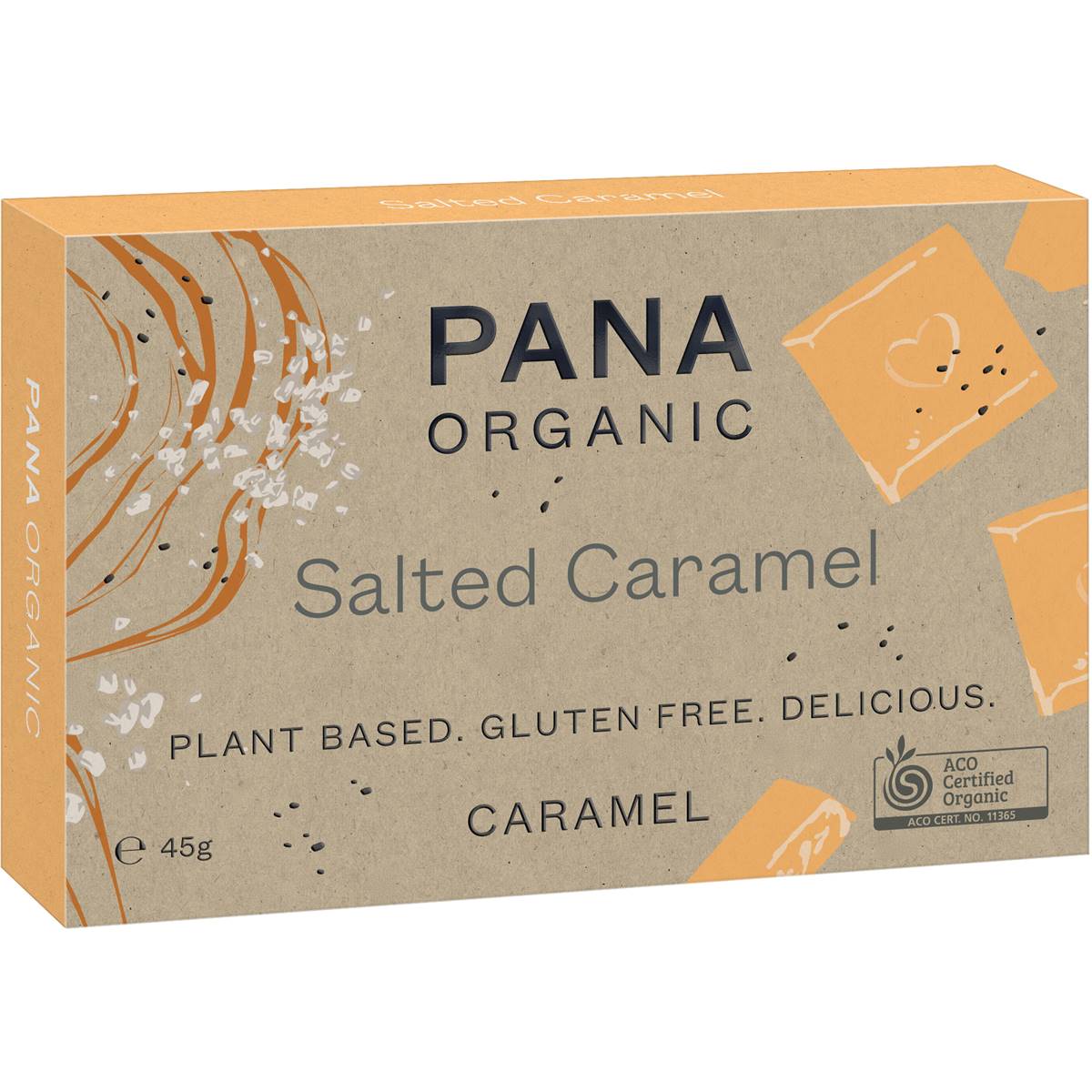 Calories in Pana Organic White Chocolate & Salted Caramel