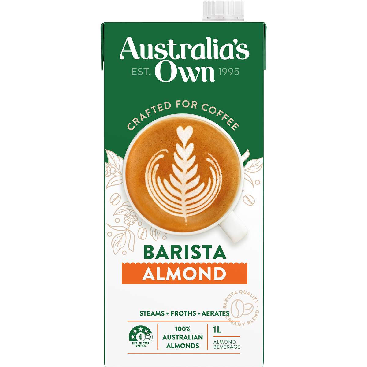 Calories in Australia's Own Barista Almond calcount