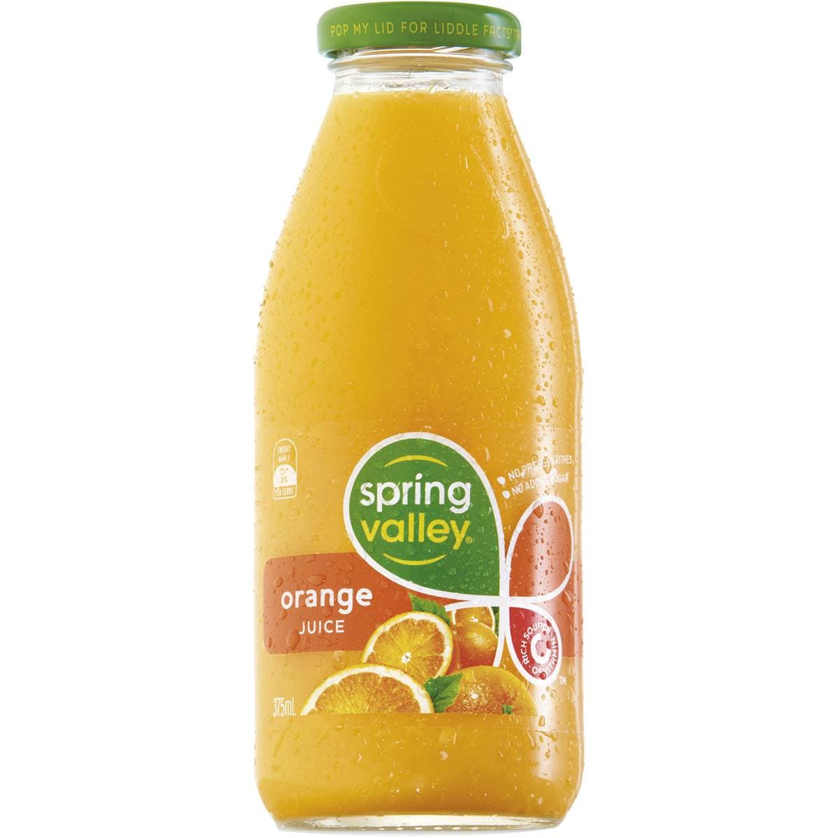 Spring Valley Fruit Juice Orange 375ml Woolworths