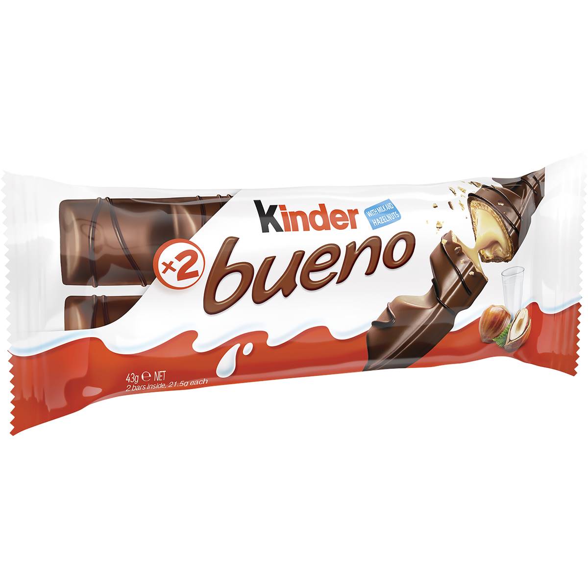 Calories in Kinder Bueno Milk Chocolate Bar calcount