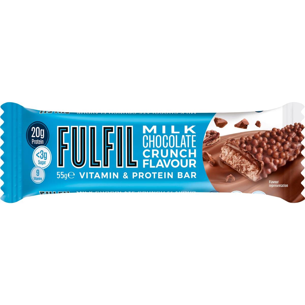 Fulfil Vitamin & Protein Bar Milk Choc Crunch Flavour