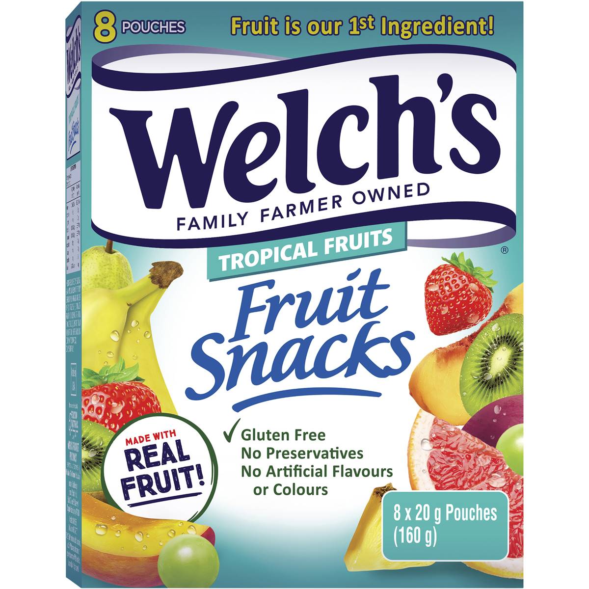 Calories in Welch's Tropical Fruits Fruit Snacks