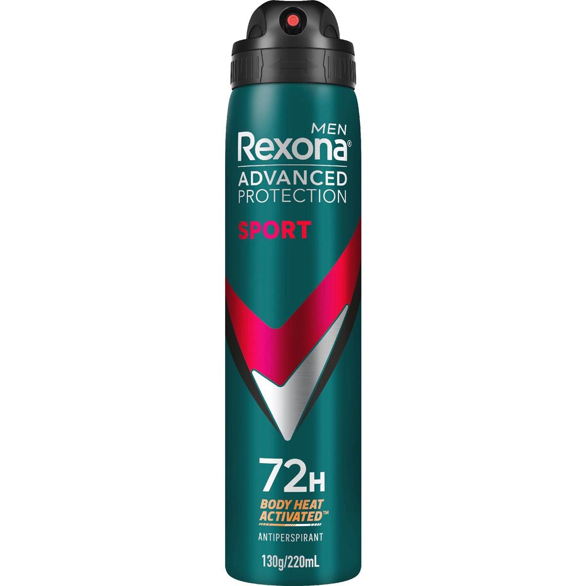 Rexona Men Advanced 72hr Deodorant Aerosol Sport 220mL