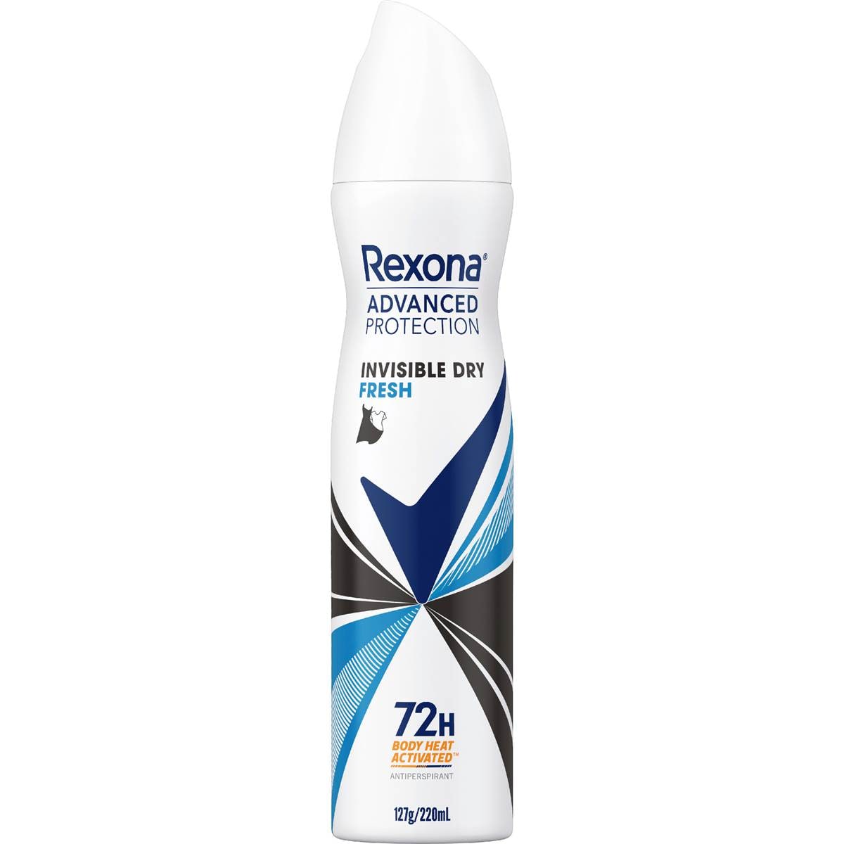 Rexona Women Advanced 72hr Deodorant Aerosol Dry Fresh 220mL