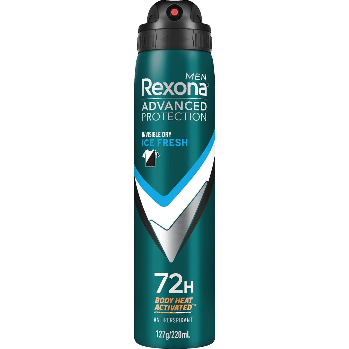 Rexona Men Advanced 72hr Deodorant Aerosol Ice Fresh 220mL