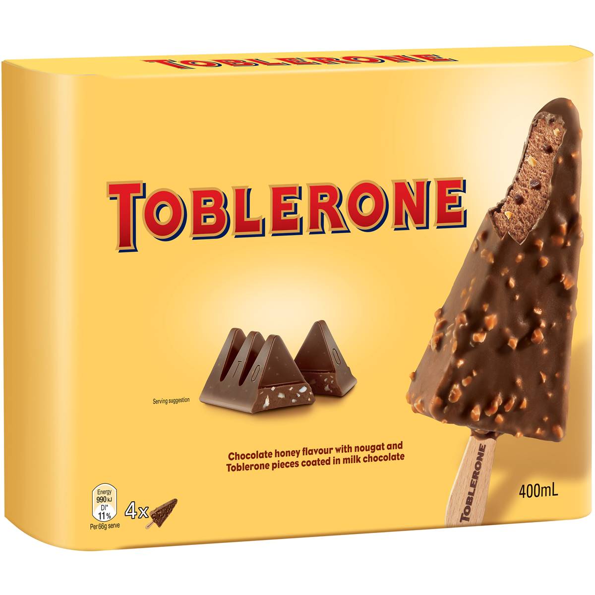 Calories in Toblerone Frozen Sticks