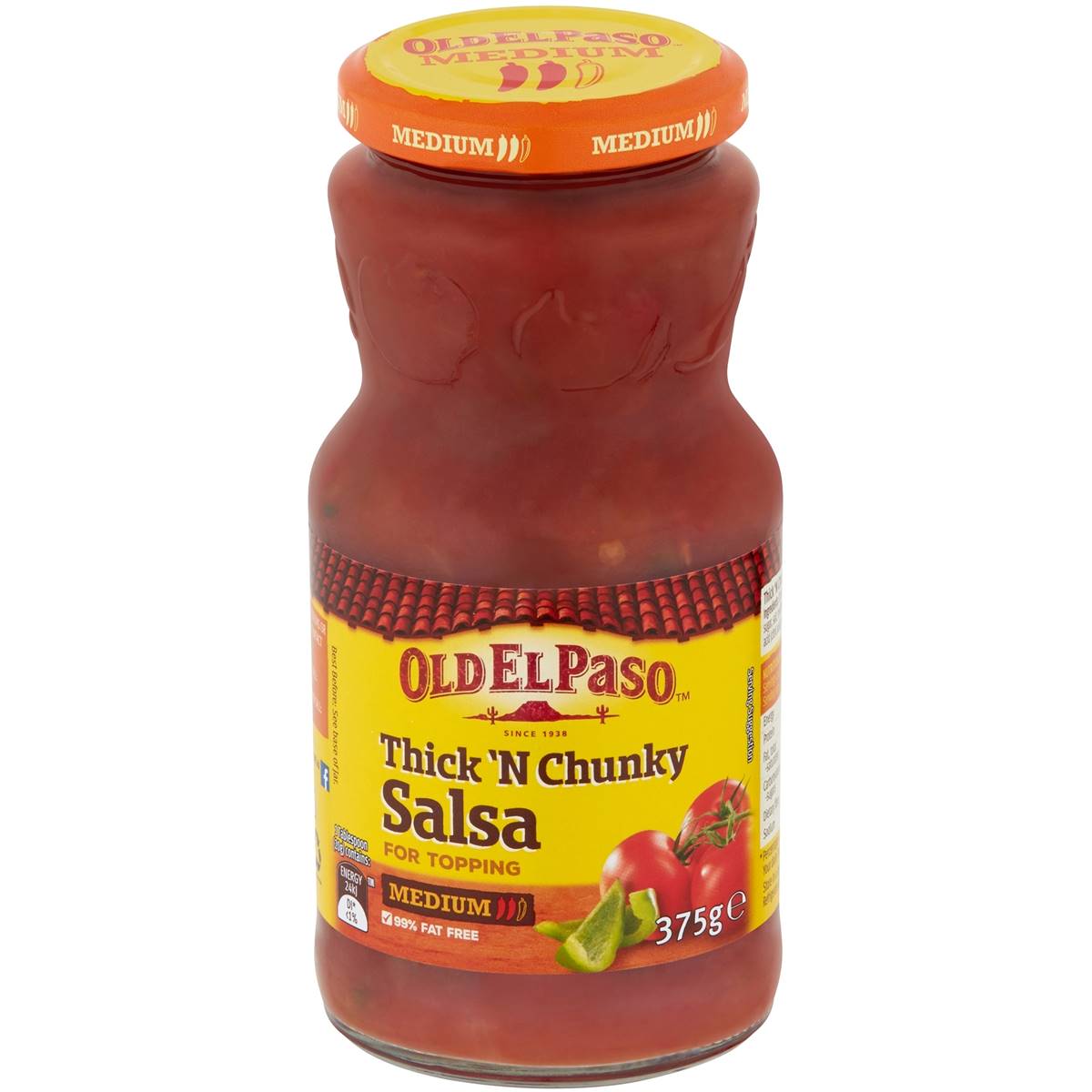 Calories in Old El Paso Medium Salsa Thick & Chunky