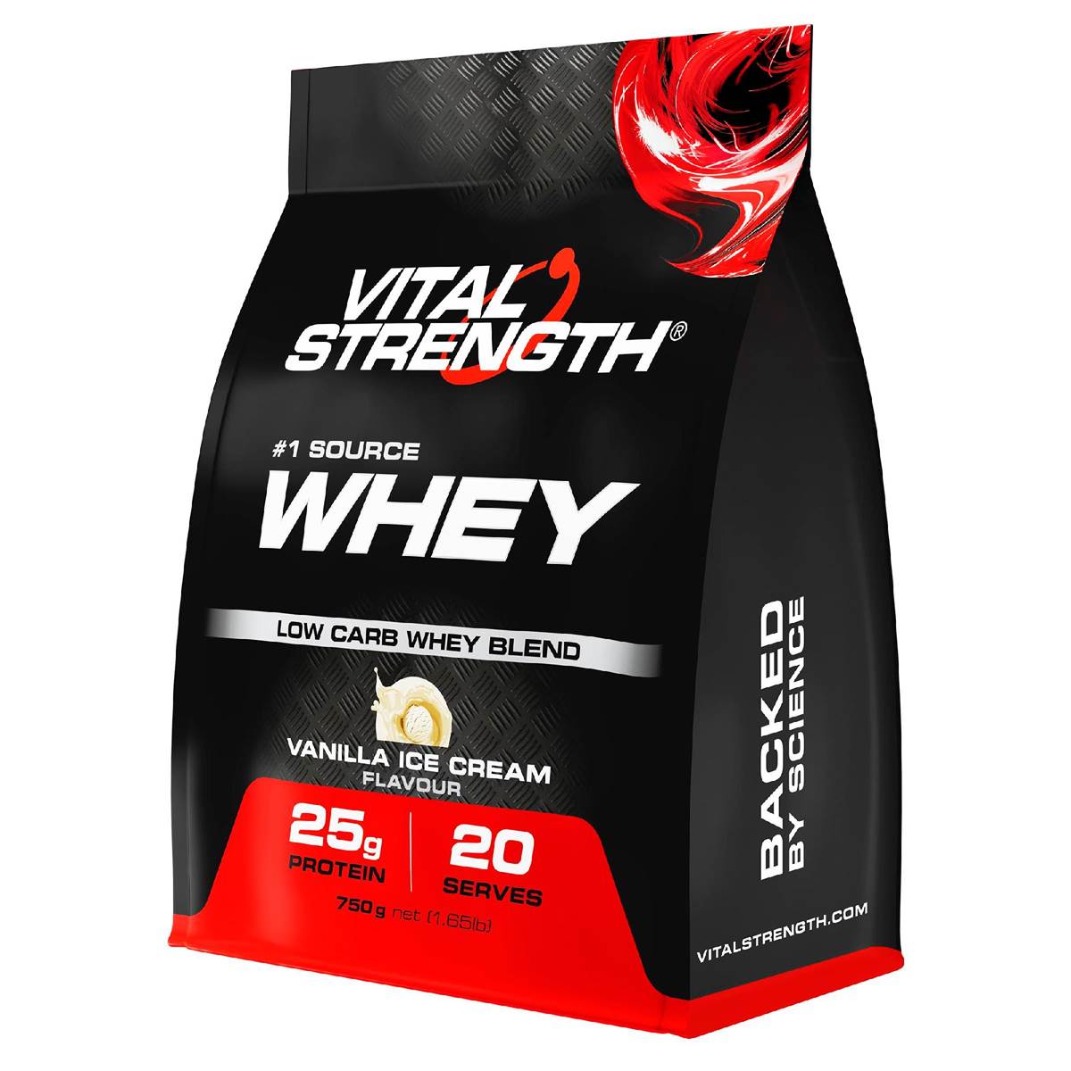 Vital Strength Whey Protein Powder Vanilla Low Carb