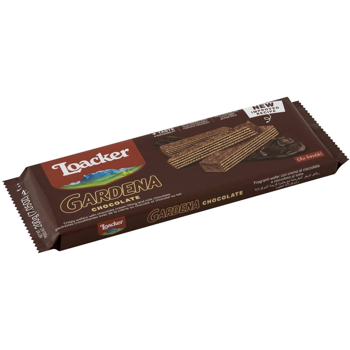 Calories in Loacker Gardena Chocolate Milk Chocolate Coated Wafers calcount