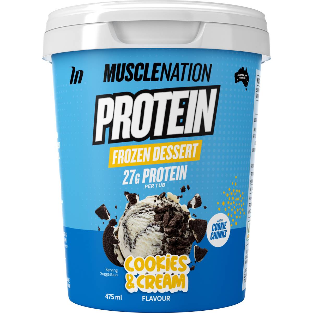 Muscle Nation Protein Frozen Dessert Cookies & Cream