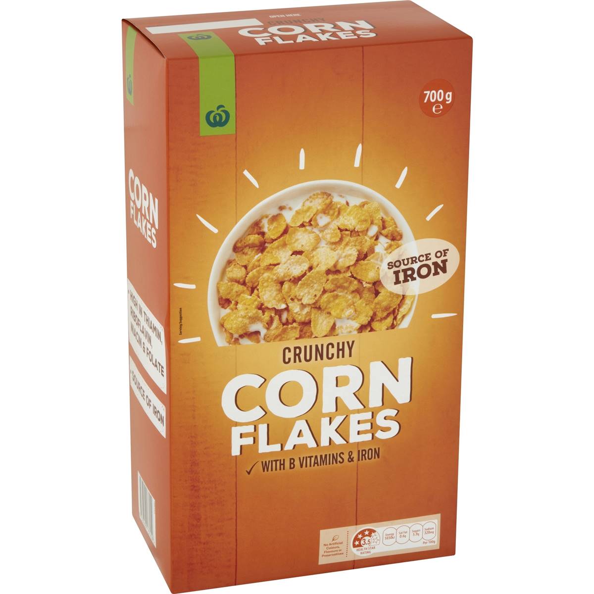 Calories in Woolworths Crunchy Corn Flakes calcount