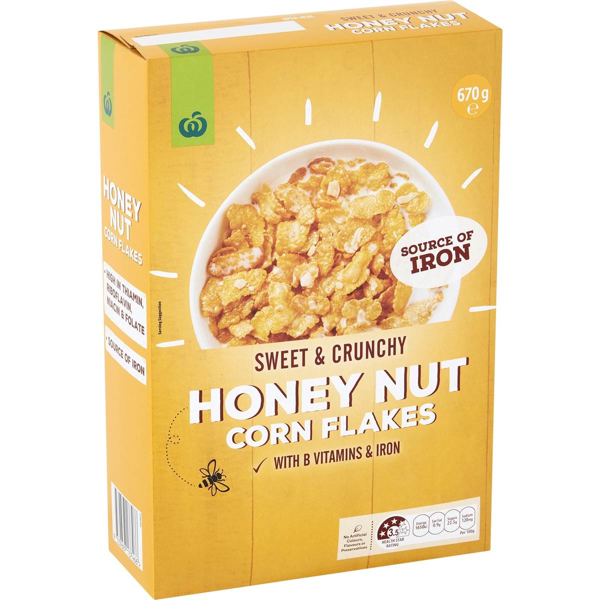 Woolworths Honey Nut Corn Flakes