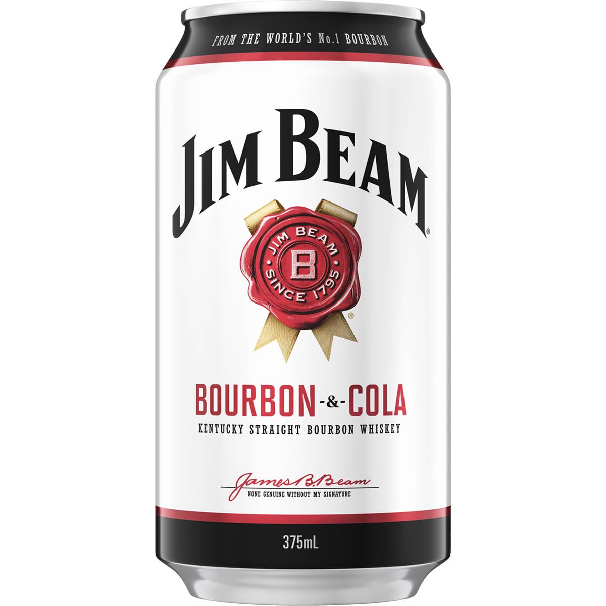 Calories in Jim Beam White Label Bourbon & Cola Can