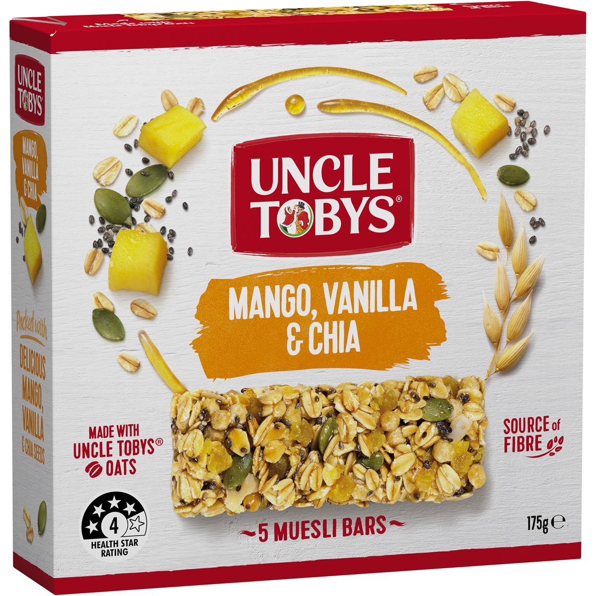 Uncle Tobys Mango Vanilla & Chia Muesli Bar