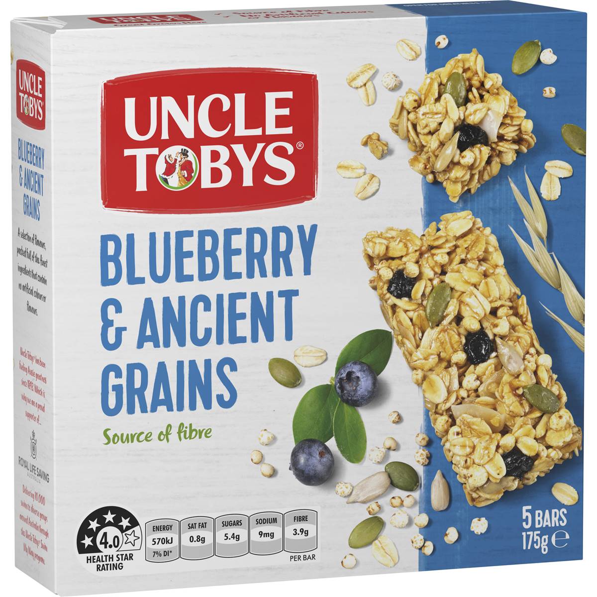 Uncle Tobys Blueberry & Ancient Grains Muesli Bar