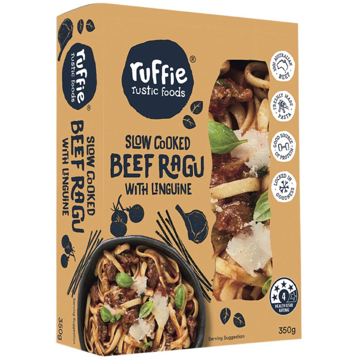 Ruffie Rustic Foods Slow Cooked Beef Ragu With Linguine