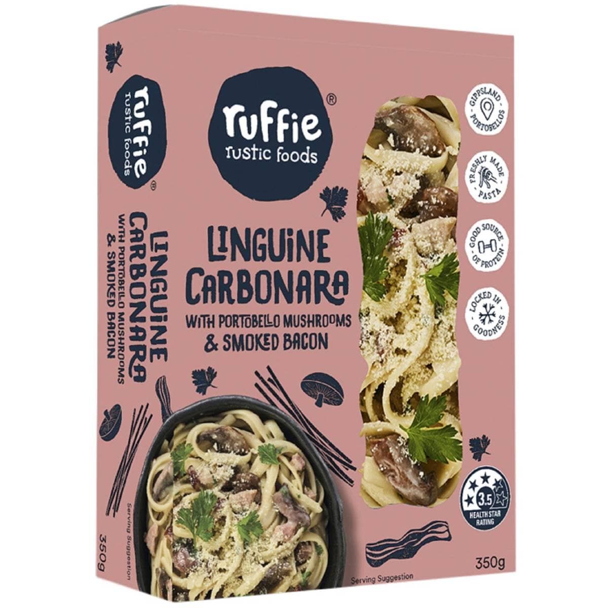Calories in Woolworths Linguine Carbonara Meal calcount