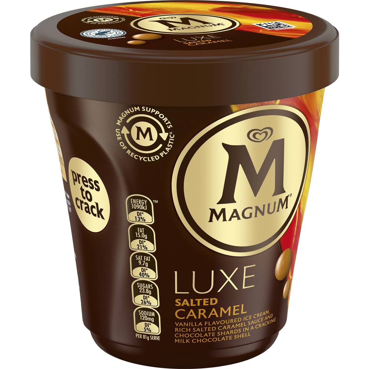 Calories in Streets Magnum Double Caramel Ego Bar calcount