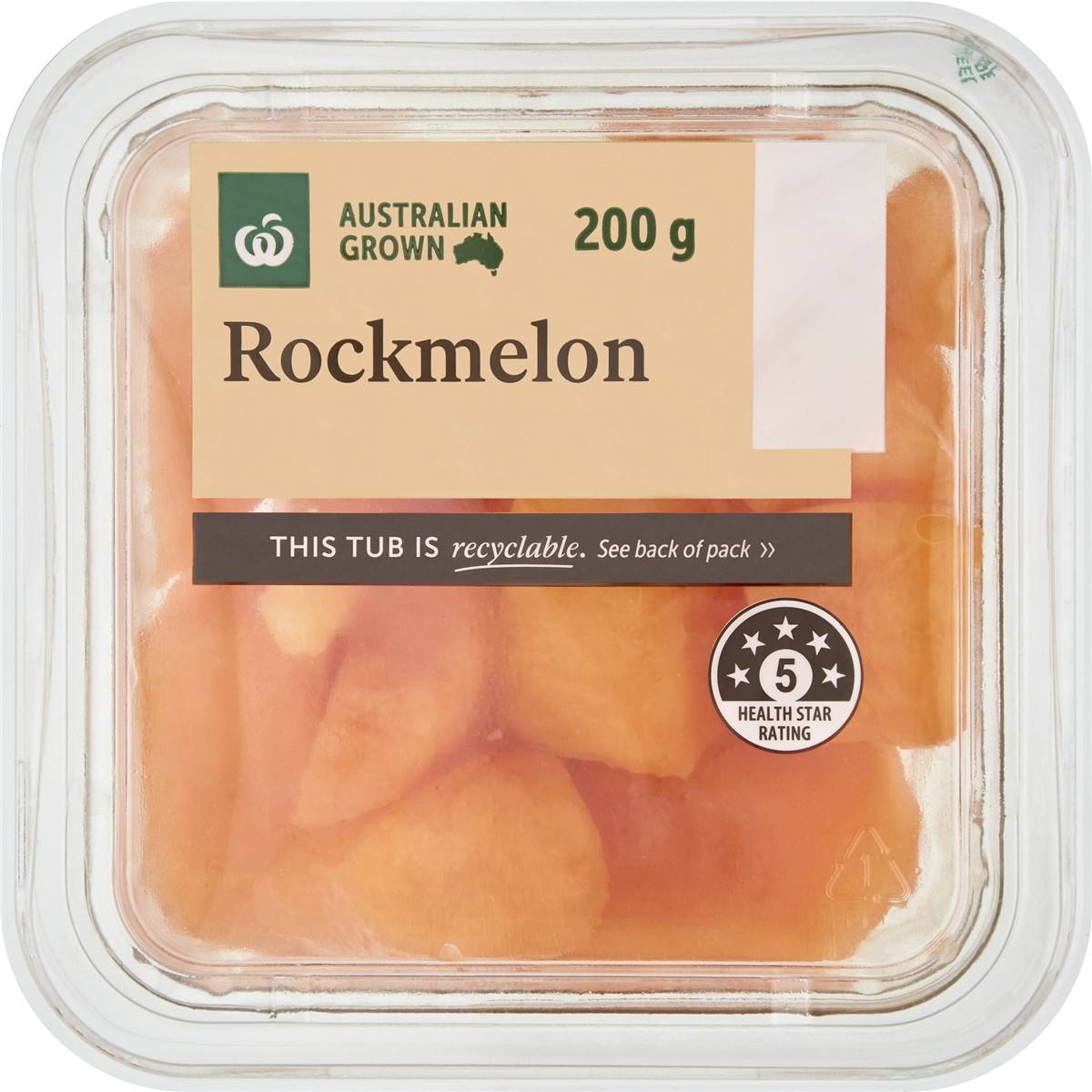 Calories in Woolworths Good To Go Fresh Rockmelon