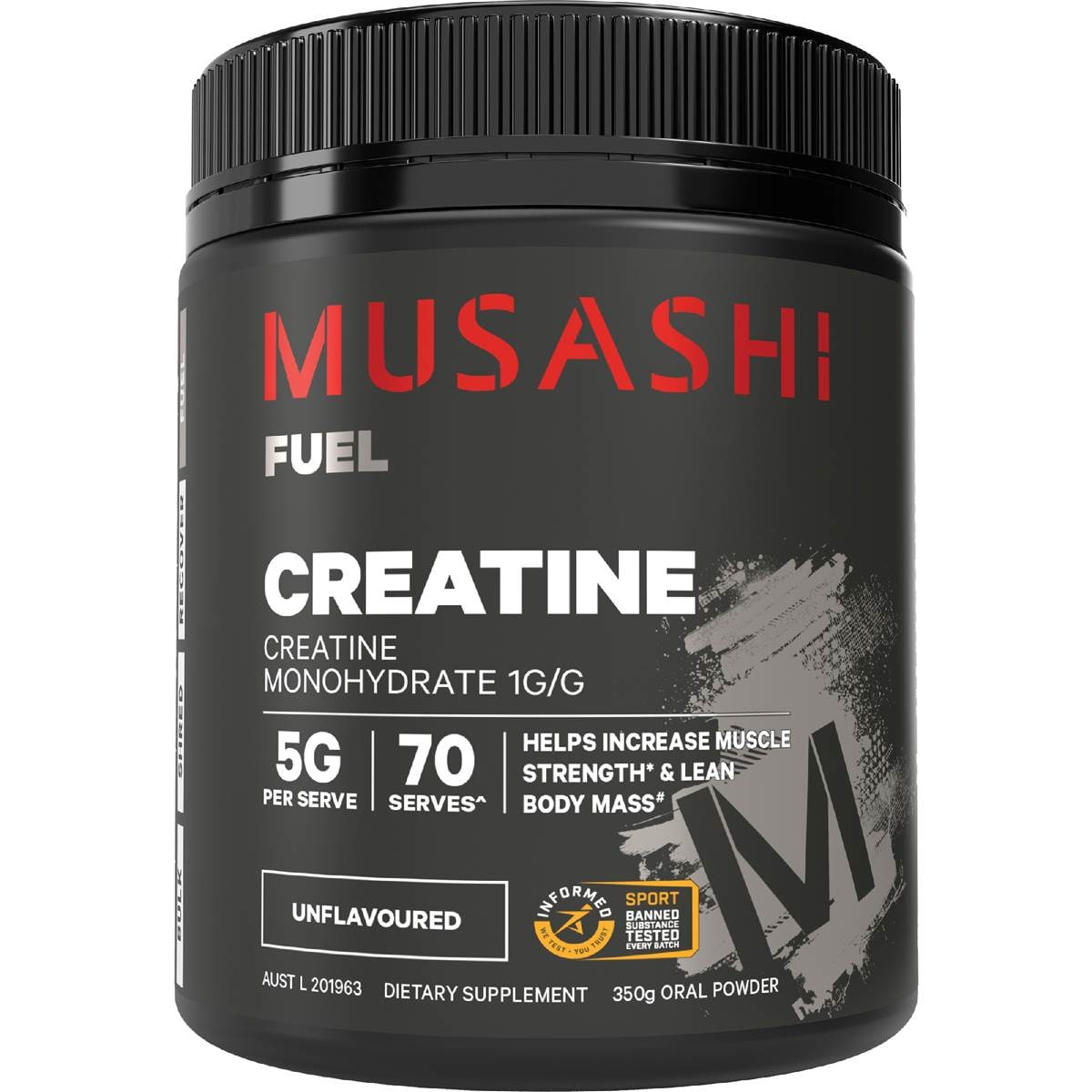 Musashi Creatine Unflavoured 350g – Woolworths