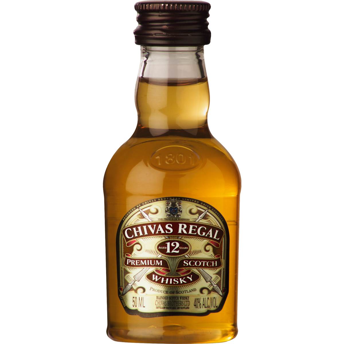 Calories in Chivas Regal Regal Whiskey Miniatures
