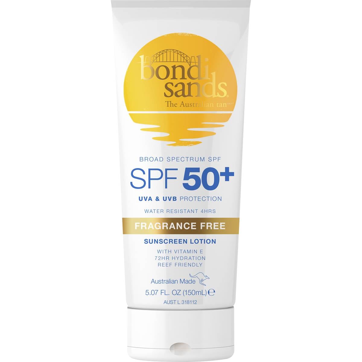 Bondi Sands Fragrance Free Lotion SPF 50+ 150mL