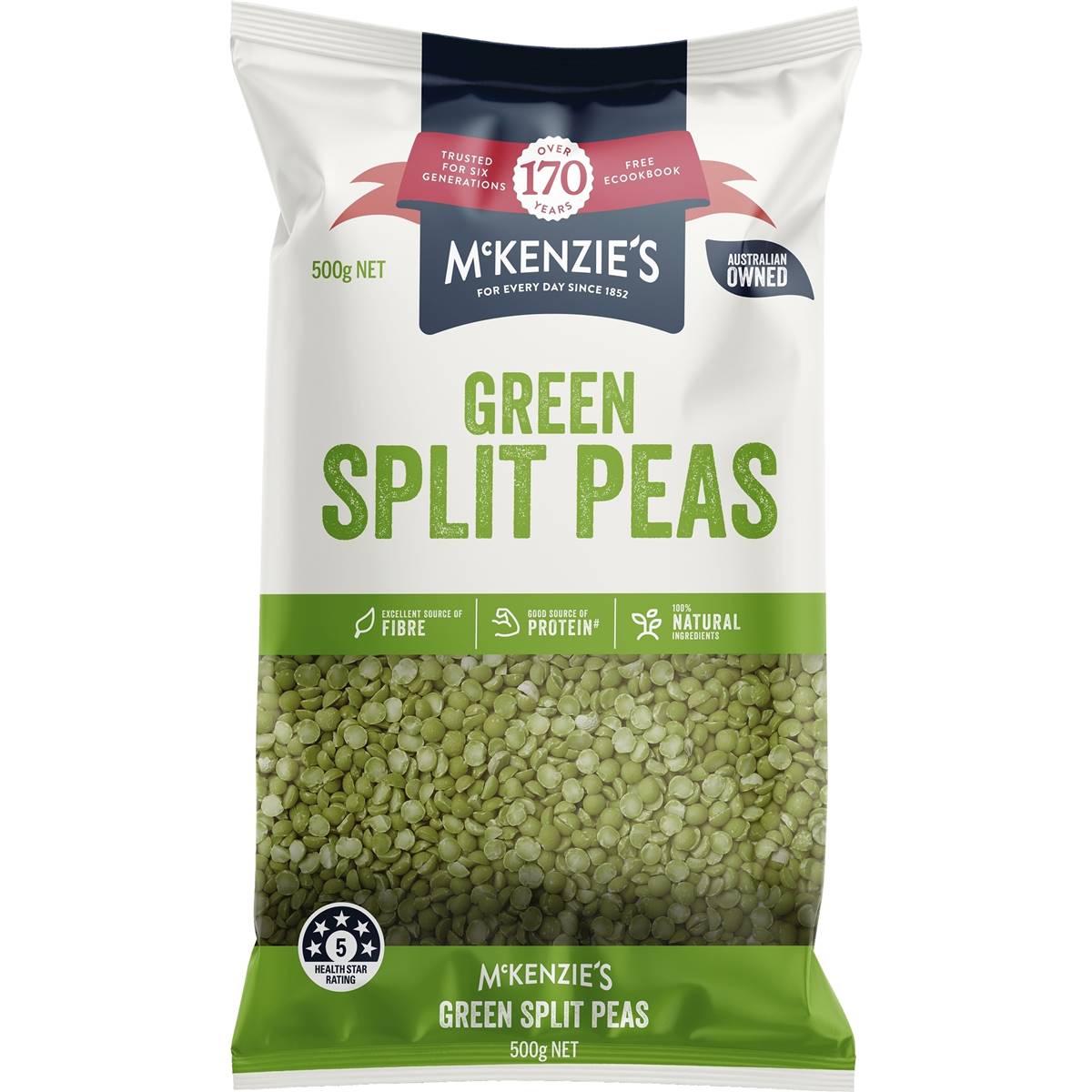 Calories in Mckenzie's Dried Green Split Peas