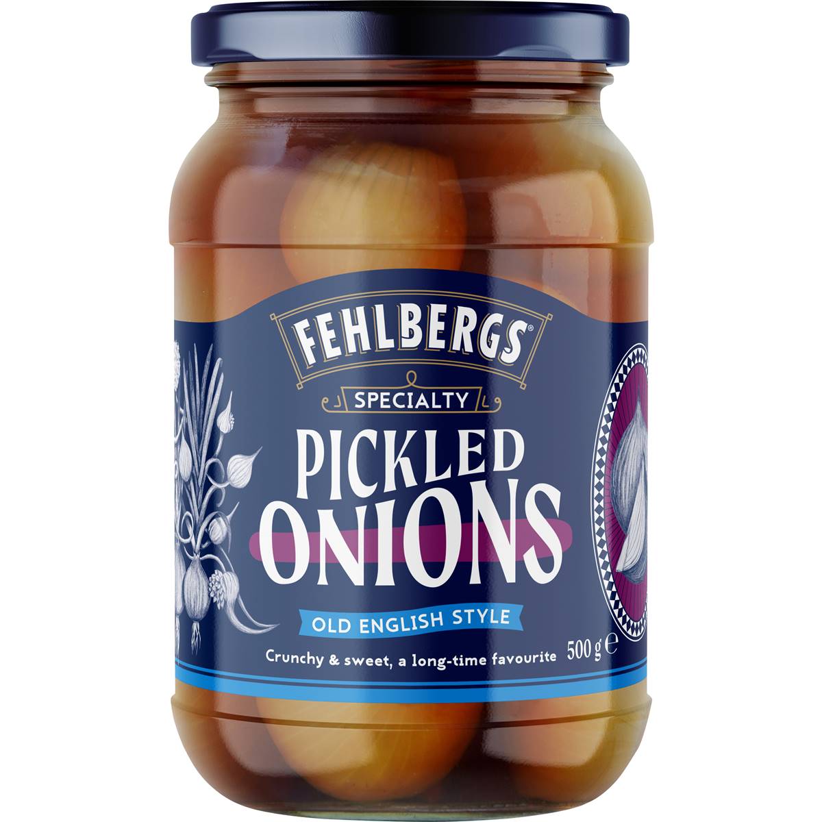 Calories in Fehlbergs Old English Brown Pickled Onions calcount
