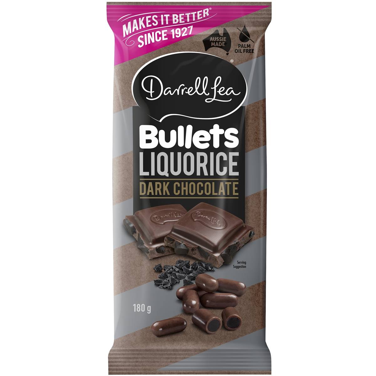 Calories in Darrell Lea Traditional Liquorice Block calcount