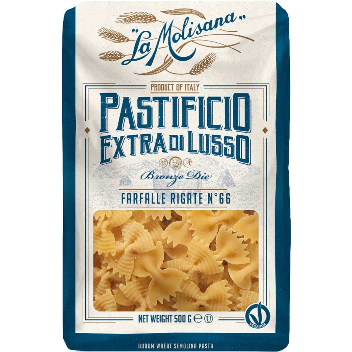 La Molisana Pastificio Extra Di Lusso Farfalle Rigate Pasta
