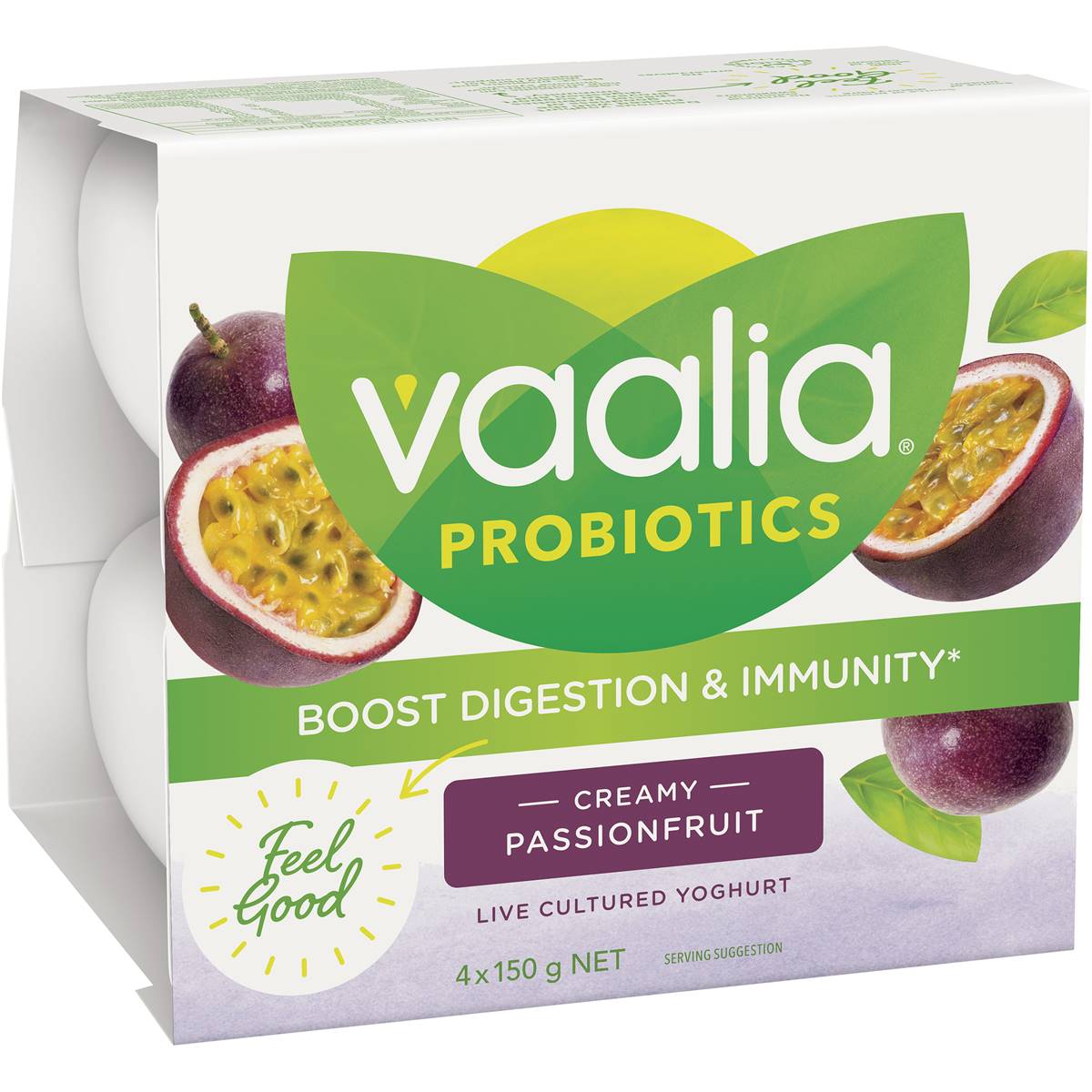 Calories in Vaalia Probiotic Yoghurt Passionfruit Yoghurt