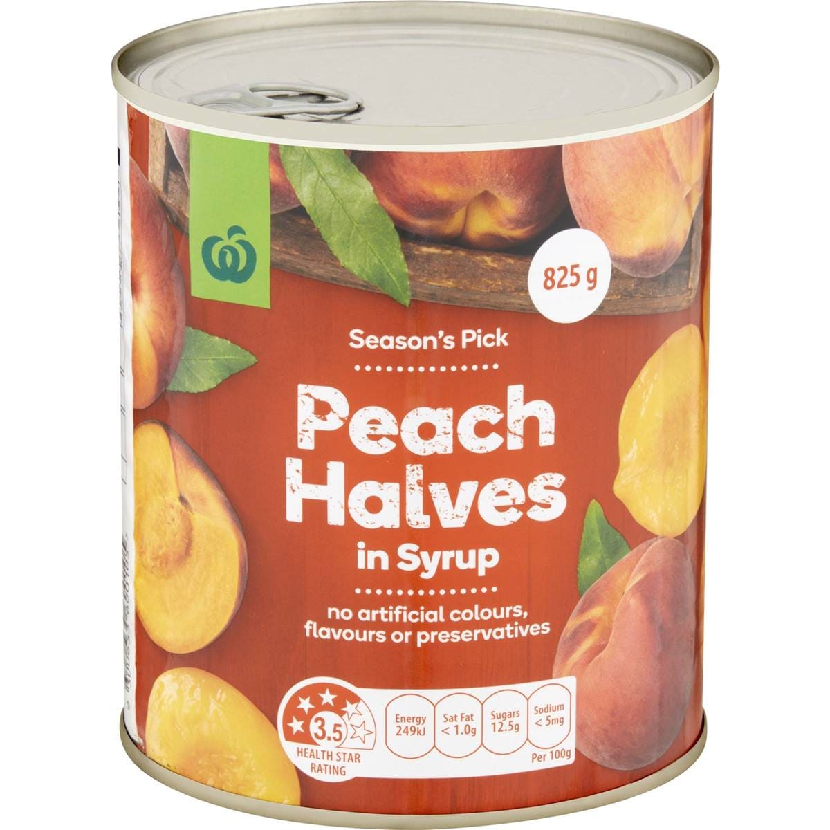 Woolworths Peach Halves In Syrup