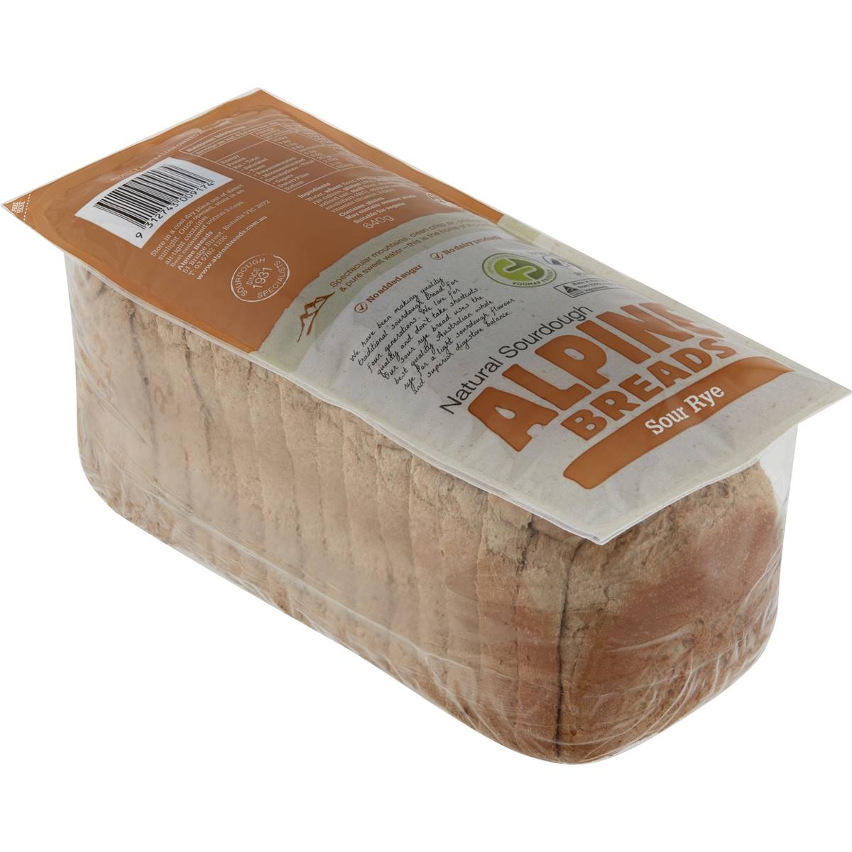 Alpine Natural Sourdough Sour Rye Bread