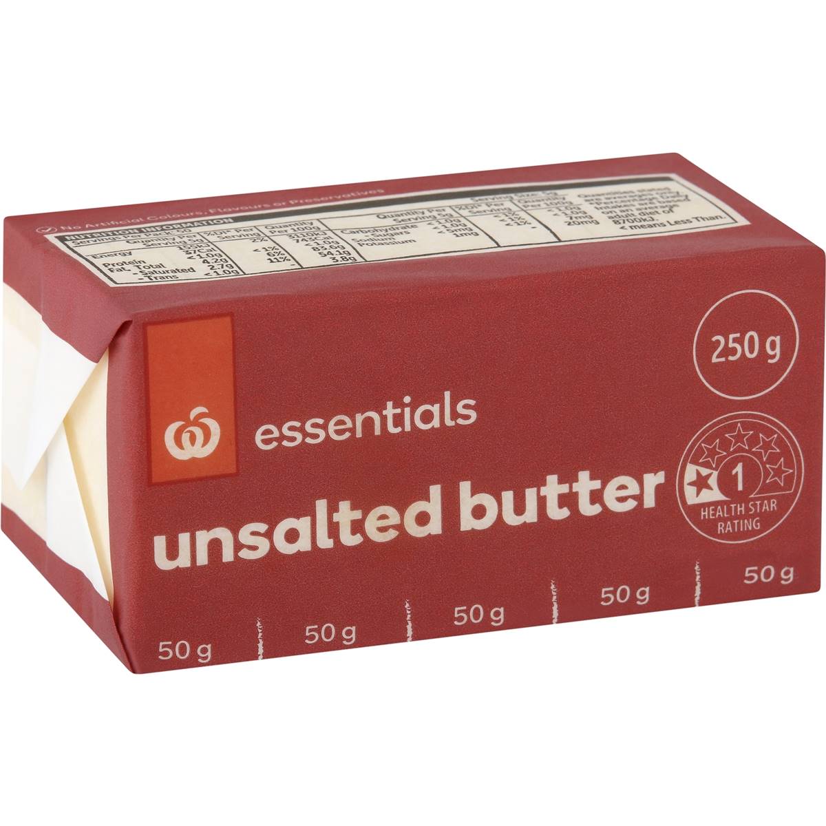 Calories in Essentials Unsalted Butter calcount