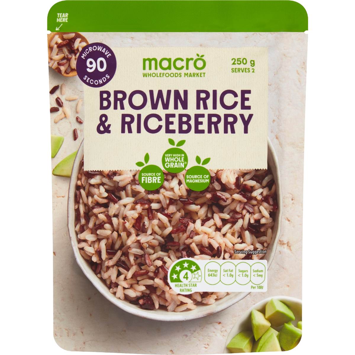 Macro Brown Rice & Riceberry Pouch