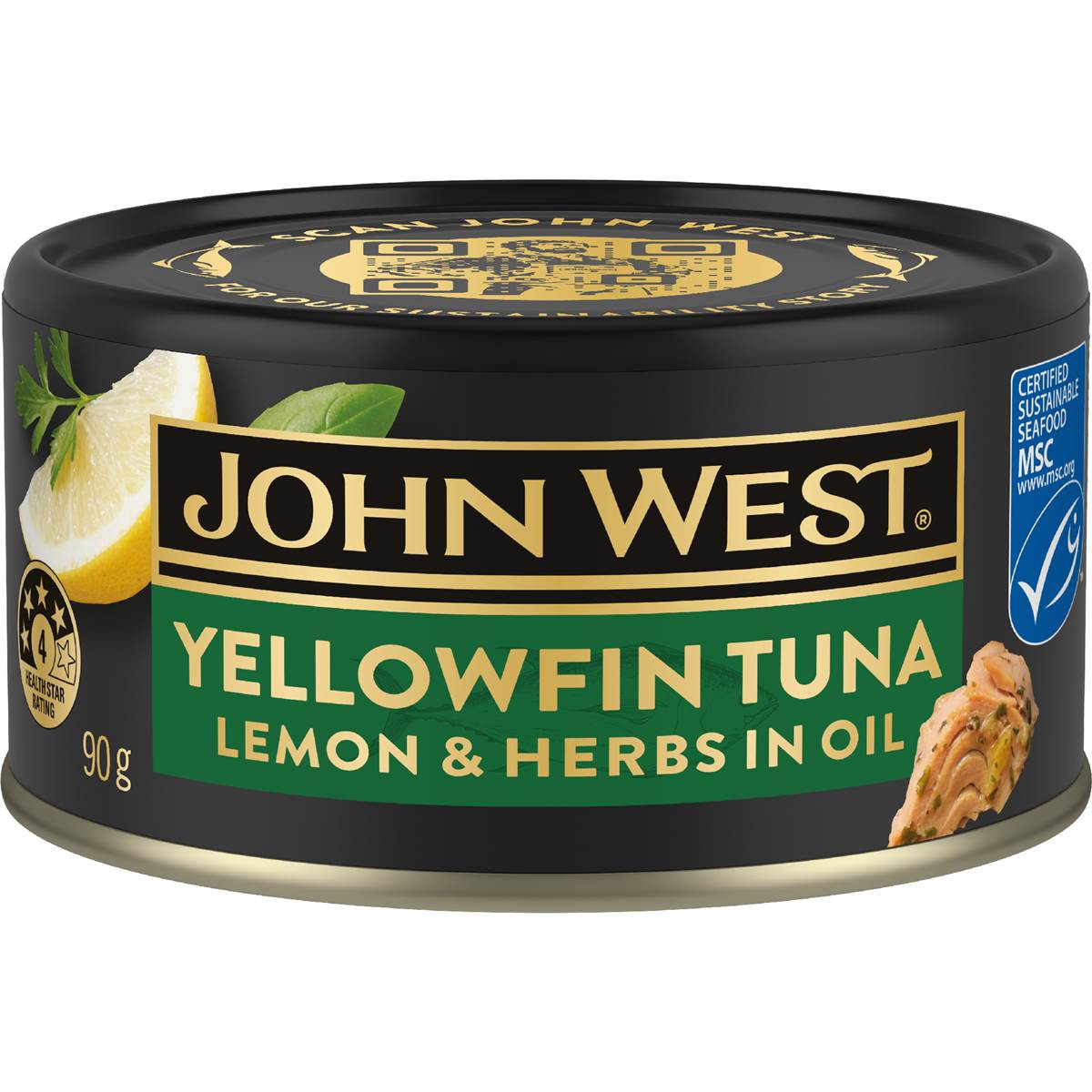 John West Yellowfin Tuna With Lemon & Herbs In Oil