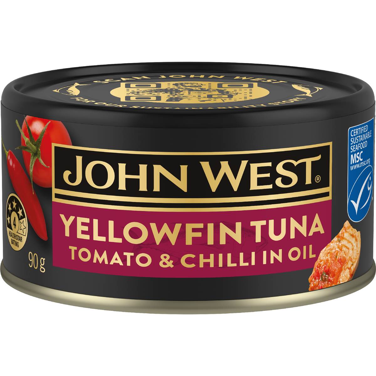 John West Yellowfin Tuna With Tomato & Chilli In Oil
