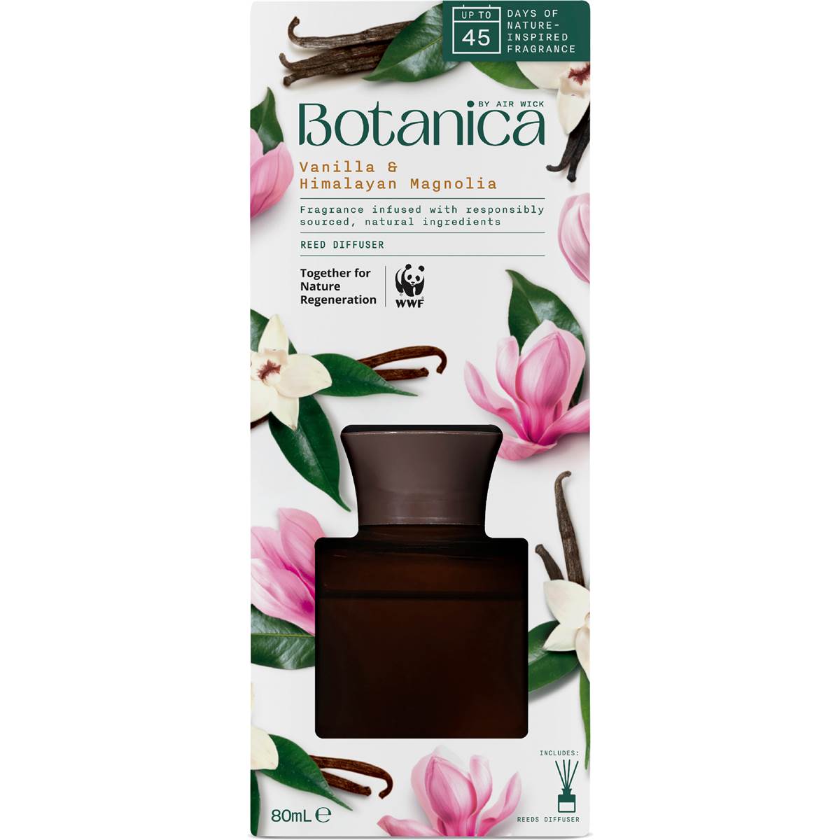 Botanica Vanilla & Himalayan Magnolia Reed Diffuser 80mL