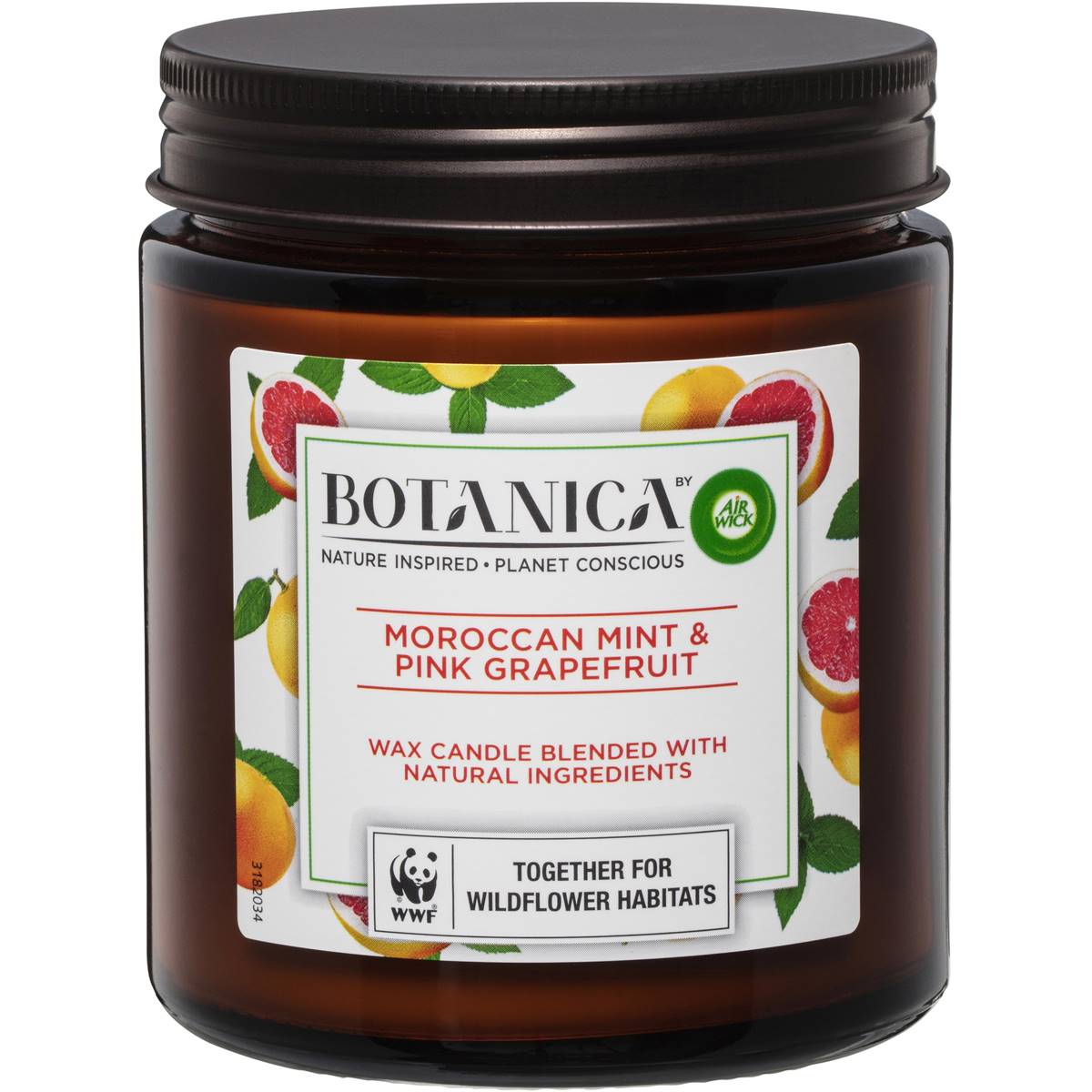 Botanica Moroccan Mint & Pink Grapefruit Candle 205g