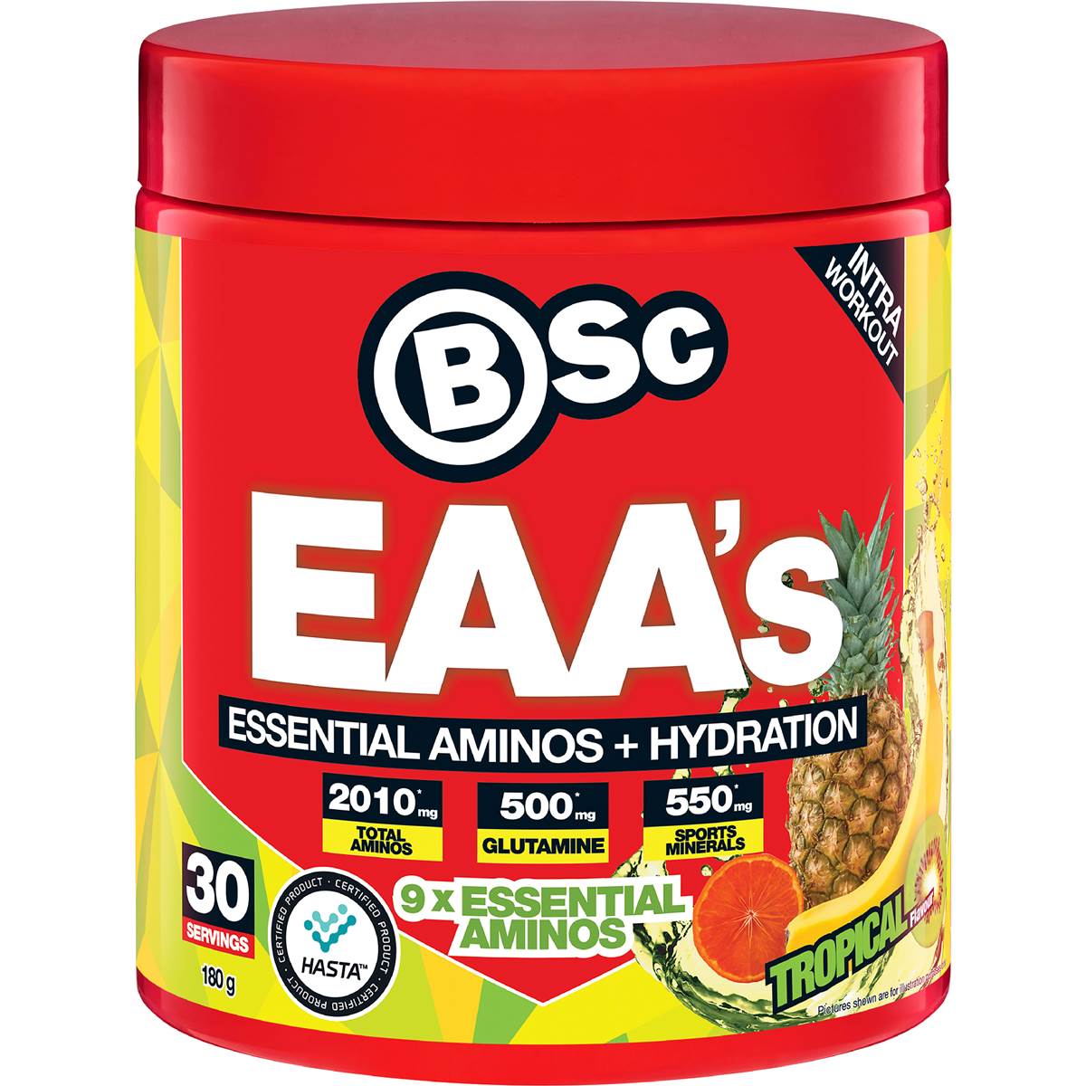 BSc EAA's Hydration Tropical 180g