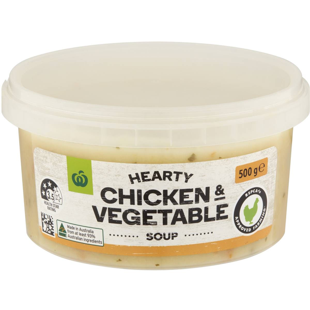Calories in Woolworths Hearty Chicken & Vegetable Soup calcount