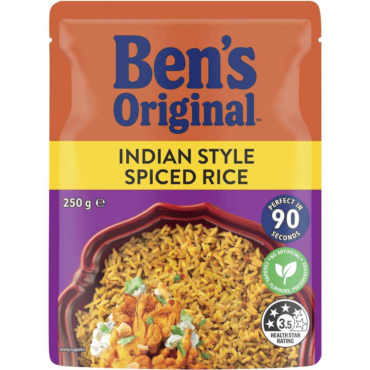 Calories in Uncle Ben's Indian Style Spiced Rice calcount