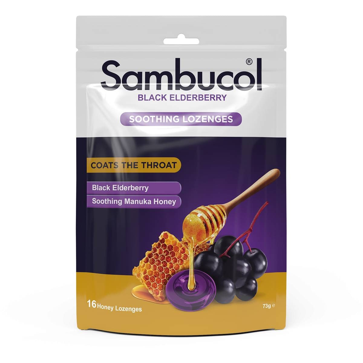 Sambucol Soothing Throat Lozenges Black Elderberry