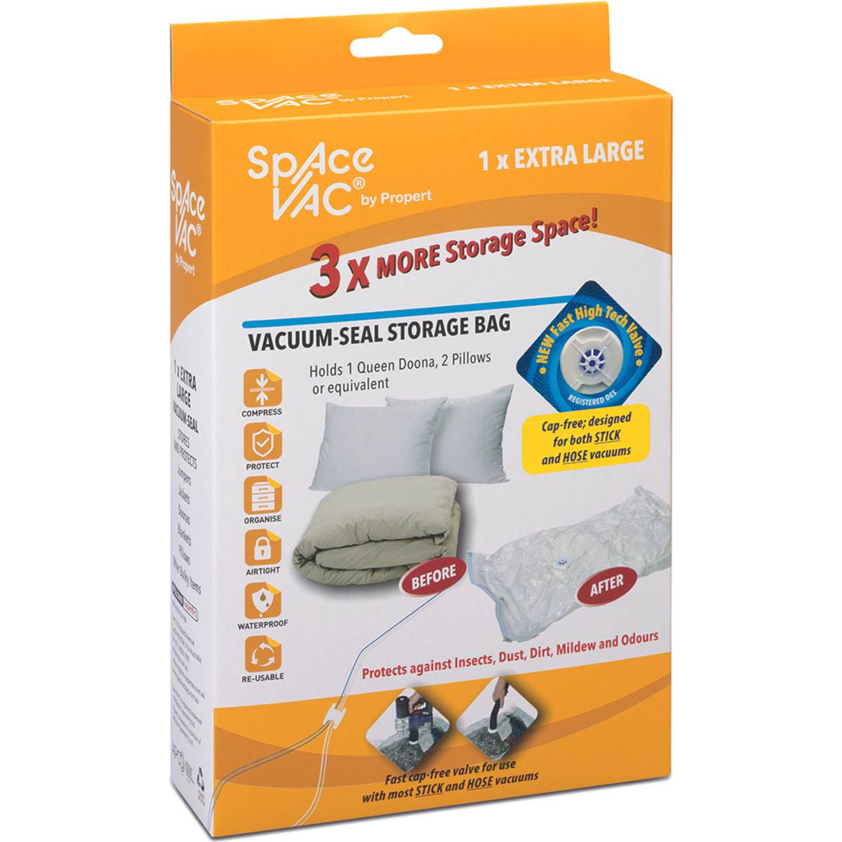 Space Vac Extra Large Storage Bag Vacuum-Seal