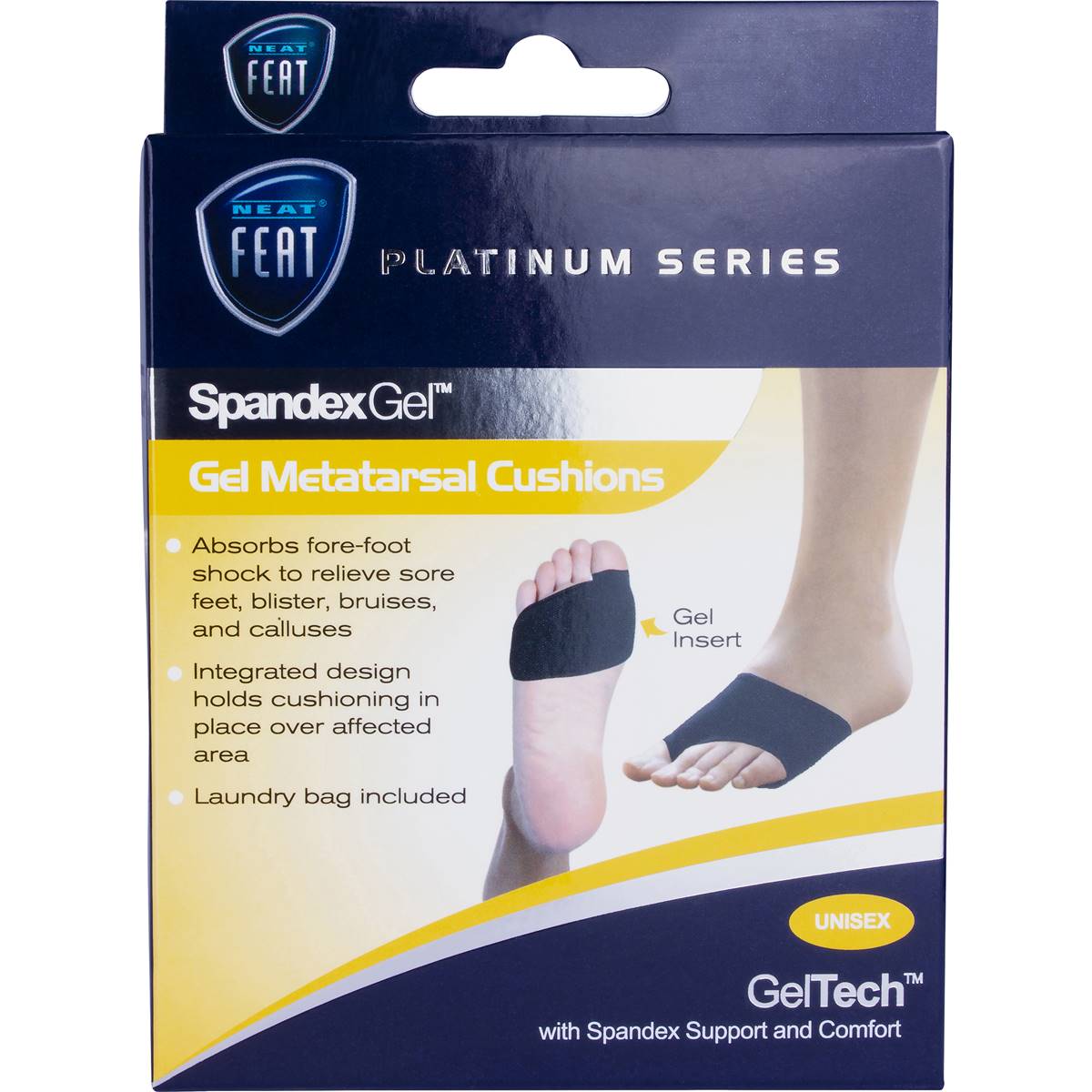 Neat Feat Spandex Gel Metatarsal Cushion each